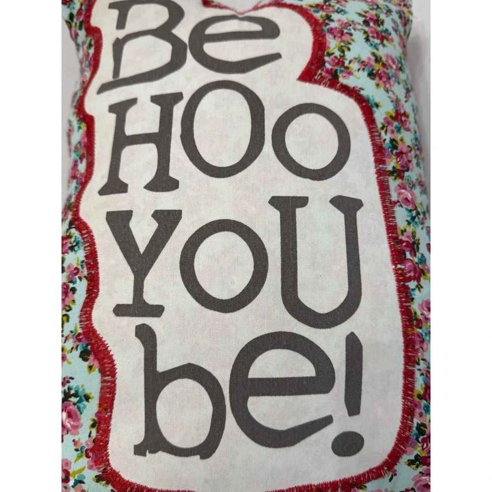 Pottery Barn Teen Junk Gypsy‎ Boho Owl Embroidered ThrowPillow 